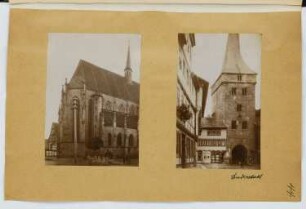Oberkirche St. Cyrakius, Duderstadt. Westerturm, Duderstadt: Ansichten (aus: Skizzen- und Fotoalbum 22)