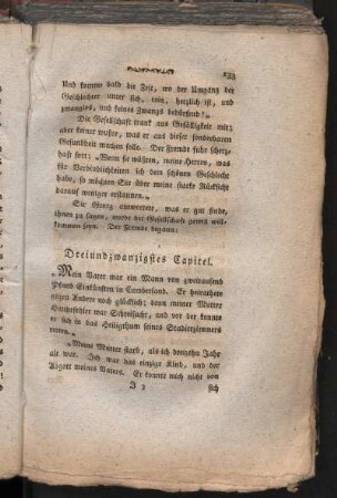 Dreiundzwanzigstes Capitel