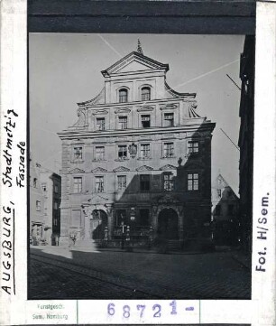 Augsburg: Stadtmetzig, Fassade