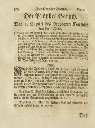 Der Prophet Baruch