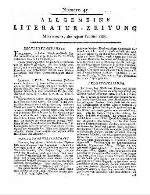 Journal aller Romane und Schauspiele. St. 1-3. Leipzig: Schneider 1784