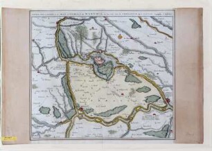 Nouveaux plan et environs de la ville et citadelle de Mantoue ou l'on voit tout le Serraglio (Mantua und Umgebung) (ca. 1:70 000)