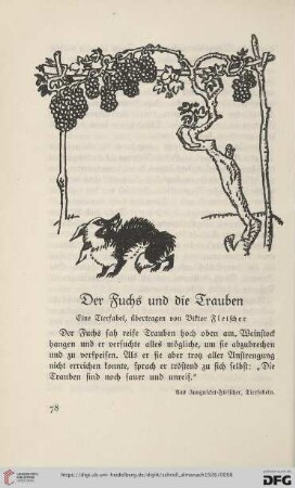 Der Fuchs und die Trauben