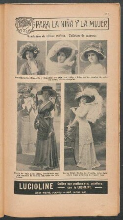 Sombreros de último modelo - Toilettes de carreras - [Ilustración]