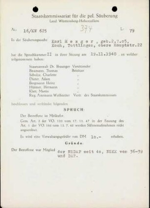 Mezger, Karl