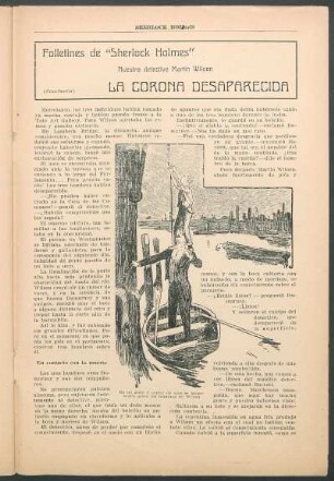 Folletines de "Sherlock Holmes" - Nuestro detective Martín Wilson - La corona desaparecida - (Conclusión)
