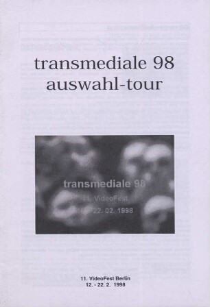 transmediale '98 auswahl-tour