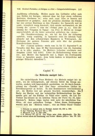 Capitel V. "Le Médecin malgré lui".