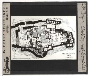Tiryns, Burg : Lageplan (Rekonstruktion)