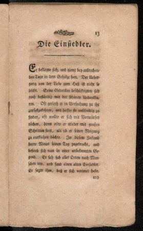 Die Einsiedler.