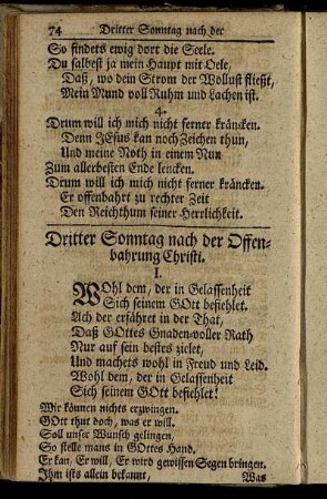 Dritter Sonntag nach der Offenbahrung Christi. - Sonntag Invocavit.