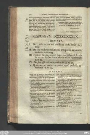 [Titlus I. & XVII. De interdictis sive extraordinariis actionibus, quae pro his competunt, & uti possidetis.]