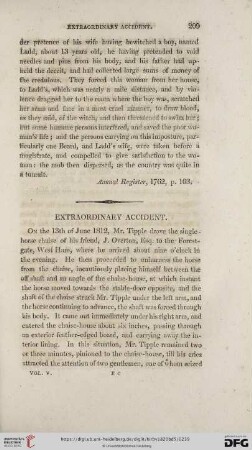 Extraordinary accident
