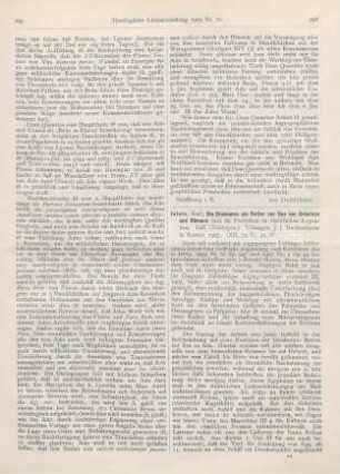 298-299 [Rezension] Jaisle, Karl, Die Dioskuren als Retter zur See bei Griechen und Römern und ihr Fortleben in christlichen Legenden