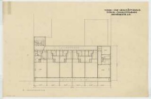 Wohn- und Geschäftshaus Meinekestraße 24, Berlin-Charlottenburg: Grundriss 6. Obergeschoss 1:100