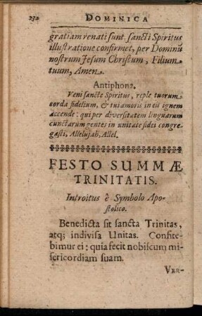 Festo Summæ Trinitatis.
