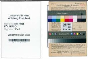 Entnazifizierung Elise Waechterowitz , geb. 20.07.1905 (Bueroangestellte)