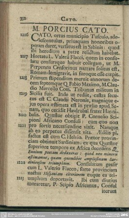M. Porcius Cato