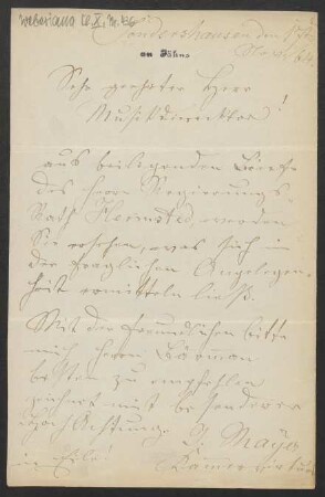 Brief an Friedrich Wilhelm Jähns : 17.11.1864