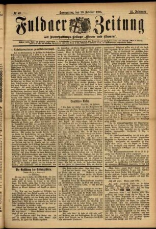 Ausgabe vom Donnerstag, den 28. Februar 1895.