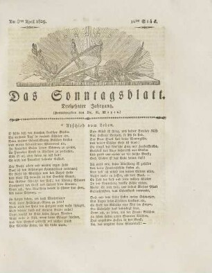 14, 1829: Stück