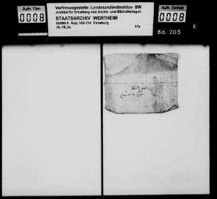 [Beilagen zur Amtsrechnung Virneburg Nr.1-29]