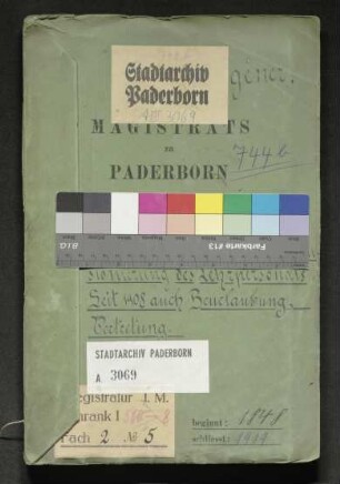 Anstellung, Prüfung und Pensionierung des Lehrpersonals. Seit 1908 auch Beurlaubung, Vertretung