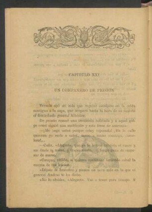 Capítulo XXI - Un compañero de prisión