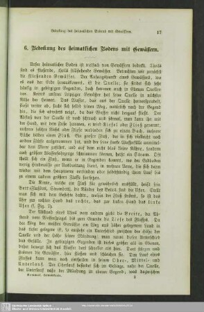 6. Bedeckung des heimatlichen Bodens mit Gewässern