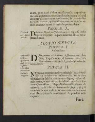 Sectio Tertia.