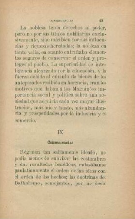 IX. Consecuencias