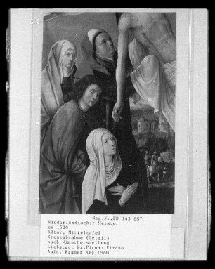 Altar mit Kreuztragung, Kreuzabnahme und Auferstehung