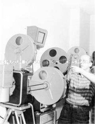 Filmvorführraum im Haus des Lehrers in Berlin (Ost)