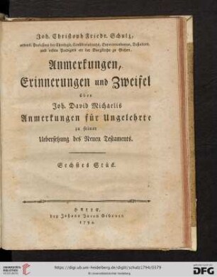 Sechstes Stück