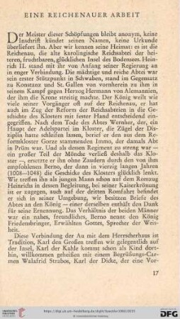 Eine Reichenauer Arbeit