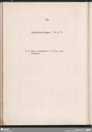 70.-71. Kopfbedeckungen