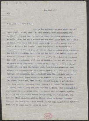 Brief an Robert Oehme : 10.03.1914