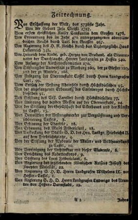 Zeitrechnung