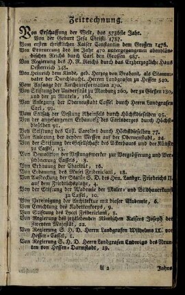 Zeitrechnung