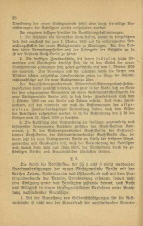 § 4-7. Auseinandersetzung mit Provinz und Landkreisen