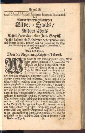 Erster Periodus, oder Zeit-Begriff
