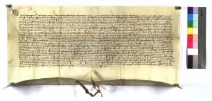 Vidimus der Stadt Nördlingen über die Bestätigung der Stadt Bopfingen des in der Urkunde vom 7. April 1366 angeführten Privilegs durch Kaiser Sigmund am 7. August (sambstage nach sant Peters tage ad vincula) 1434.