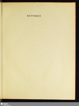 Rhythmus