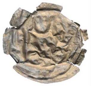 Fundmünze, Brakteat, 13. Jh.