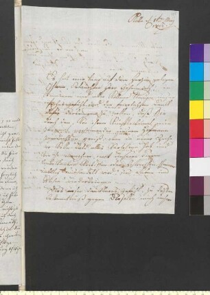 Brief von Wallraf, Ferdinand Franz an Goethe, Johann Wolfgang von