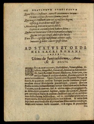 Ad Status Et Ordines Romani Imperii; ...
