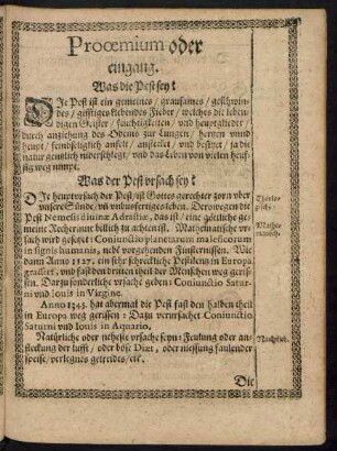 Prooemium oder eingang