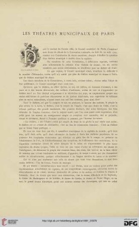7: Les théatres municipaux de Paris