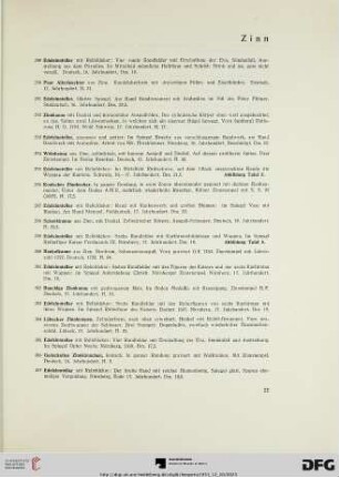 Zinn (Nr. 289-313)