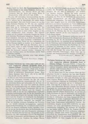 227-228 [Rezension] Quasten, Johannes, Monumenta eucharistica et liturgica vetustissima